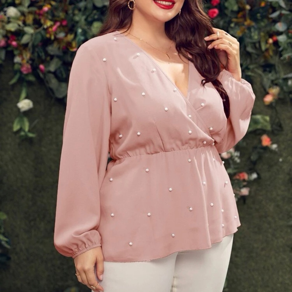 Pearl Peplum Blouse